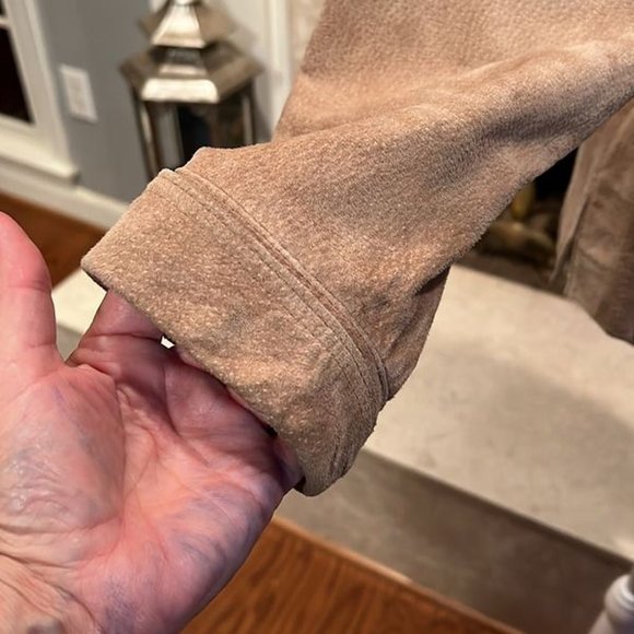 Coldwater Creek leather jacket size large. - Picture 3 of 5